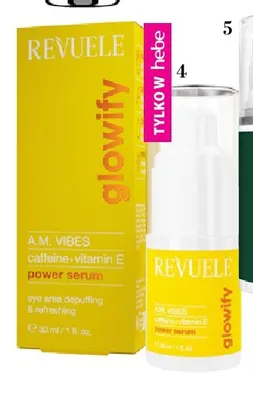 Revuele Glowify serum pod oczy z kofeiną i witaminą E promocja w Hebe