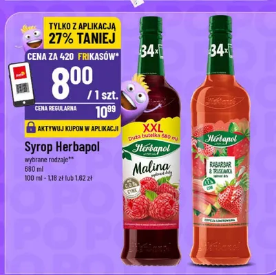 Syrop Herbapol Malina promocja w POLOmarket