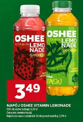 Napój Oshee Vitamin Lemonade różne rodzaje promocja w Stokrotka