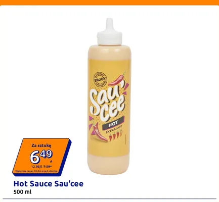 Sos ostry Hot Sauce Sau'cee Extra Hot promocja w Action