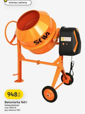 Betoniarka 160l promocja w Castorama