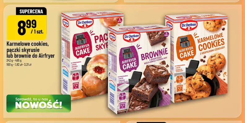 Ciasto Dr.Oetker Airfryer Cake Karmelowe cookies promocja w POLOmarket