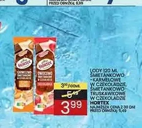 Lody śmietankowo-karmelowe w czekoladzie Hortex promocja w Wafelek