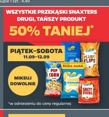 Przekąski Snaxters promocja w Netto
