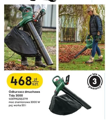 Odkurzacz dmuchawa Bosch Tidy 3000 promocja w Castorama