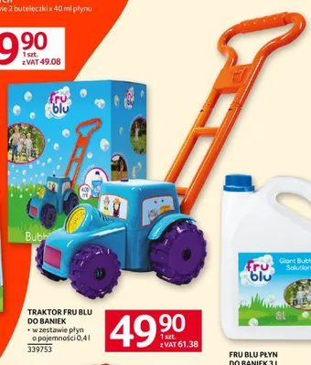 Traktor do baniek Fru Blu promocja w Selgros