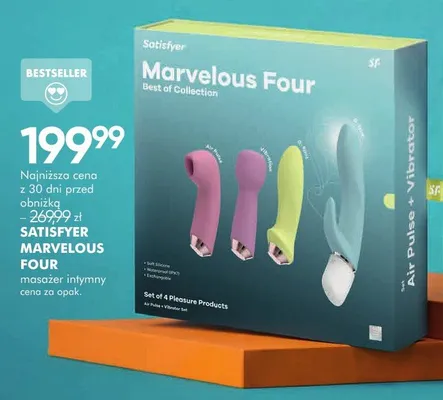 Masażer intymny Satisfyer Marvelous Four promocja w Super-Pharm