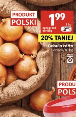 Cebula żółta promocja w Delikatesy Centrum
