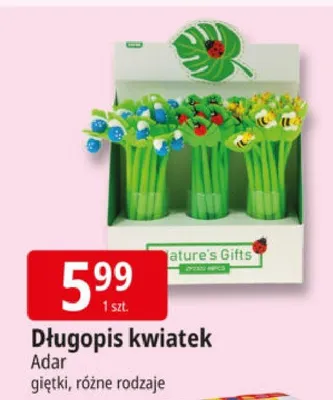 Długopis kwiatek promocja w Leclerc