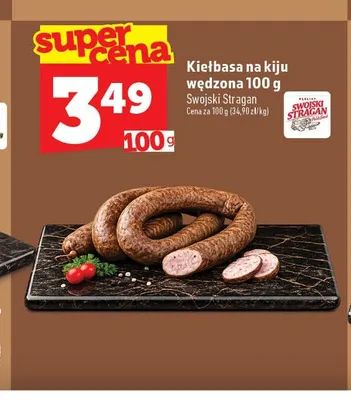 Kiełbasa na kiju wędzona Swojski Stragan promocja w TOPAZ