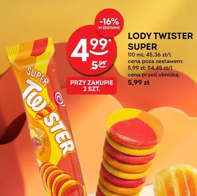 Lody Twister Super promocja w Żabka
