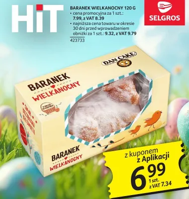 Baranek wielkanocny Danone 120 g promocja w Selgros