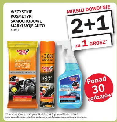 Kosmetyki samochodowe Moje Auto promocja w Selgros