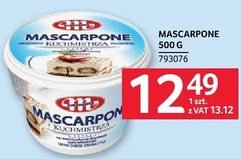 Mascarpone promocja w Selgros