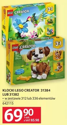 Klocki Lego Creator 31384 lub 31382 promocja w Selgros