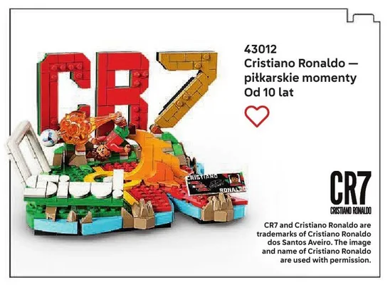 Klocki LEGO Cristiano Ronaldo – piłkarskie momenty 43012 promocja w LEGO