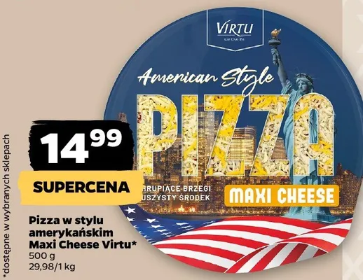 Pizza w stylu amerykańskim Maxi Cheese promocja w Netto