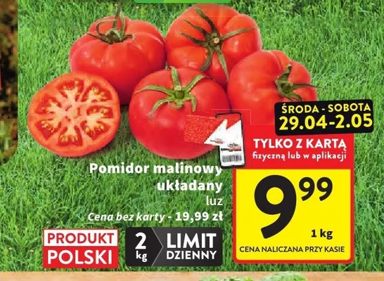 Pomidor malinowy układany promocja w Intermarche