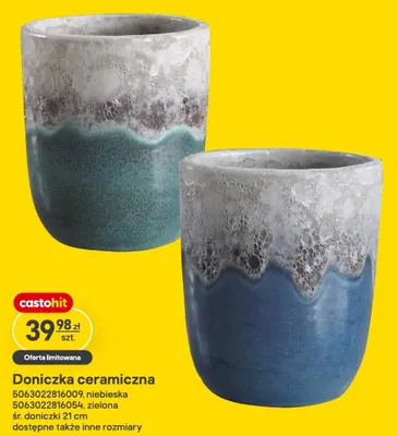 Doniczka ceramiczna 21cm promocja w Castorama