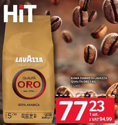 Kawa ziarnista Lavazza Qualita Oro 1kg promocja w Selgros