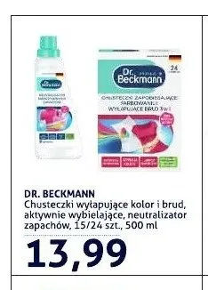Chusteczki aktywnie wybielające Dr. Beckmann promocja w Blue Stop