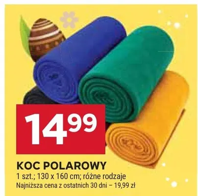 Koc polarowy promocja w Stokrotka
