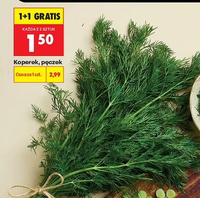 Koperek, pęczek promocja w Biedronka