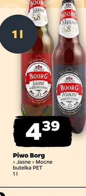 Piwo Borg Mocne promocja w Netto