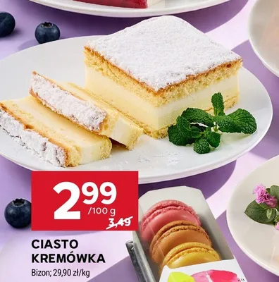 Ciasto kremówka Bizon promocja w Stokrotka