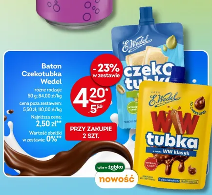 Baton E.Wedel WW tubka o smaku WW klasyk promocja w Żabka