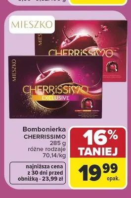 Bombonierka Cherrissimo Exclusive Mieszko promocja w Carrefour