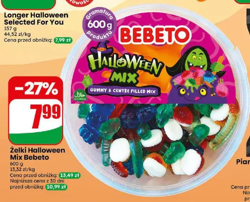 Żelki Halloween Mix Bebeto promocja w Dino