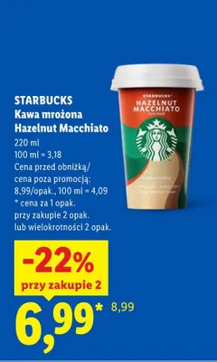 Kawa mrożona Hazelnut Macchiato Starbucks promocja w Lidl