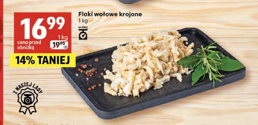 Flaki wołowe krojone promocja w Delikatesy Centrum