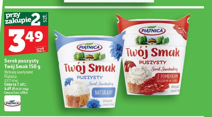 Serek puszysty Twój Smak Piątnica naturalny promocja w TOPAZ
