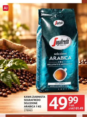 Kawa ziarnista Segafredo Selezione Arabica promocja w Selgros