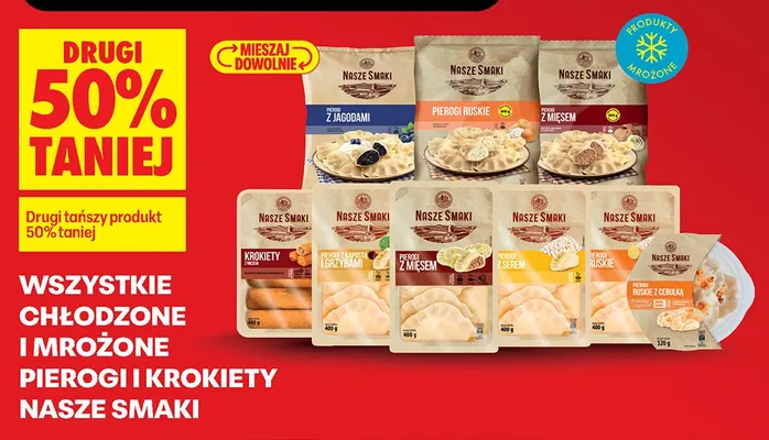 Wszystkie chłodzone i mrożone krokiety DRUGIE -50% promocja w Biedronka