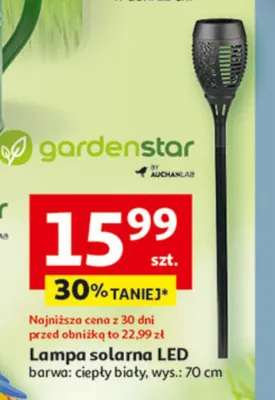 Lampa solarna LED promocja w Auchan