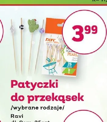 Patyczki do przekąsek Ravi 9 cm promocja w Bliski