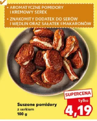 Suszone pomidory z serkiem promocja w Kaufland