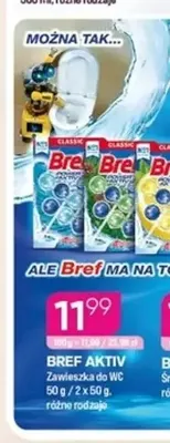 Zawieszka do WC Bref Aktiv promocja w Drogerie Koliber