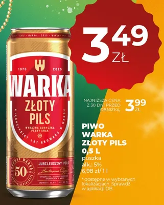 Piwo promocja w Duży Ben