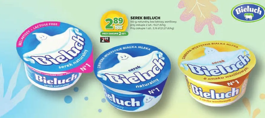 Serek naturalny Bieluch promocja w Stokrotka