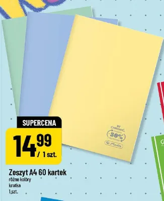 Zeszyt A4 Herlitz 60 kartek promocja w POLOmarket