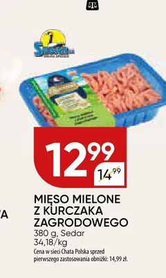 Mięso mielone z kurczaka Zagrodowego Sedar promocja w Chata Polska