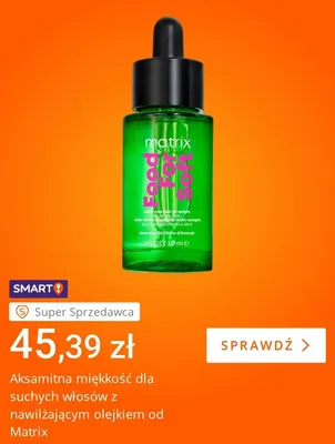 Olejek do włosów Matrix Food For Soft promocja w Allegro