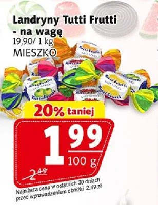 Landryny Tutti Frutti na wagę promocja w Prim Market