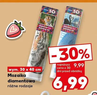 Mozaika diamentowa wym. 30x40cm Kaufland promocja w Kaufland