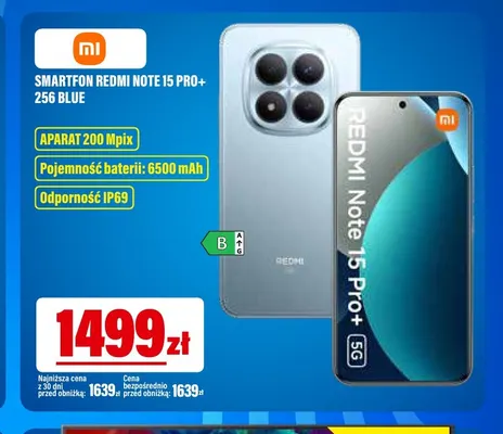Smartfon Redmi Note 15 Pro+ 256 Blue Xiaomi promocja w RTV EURO AGD