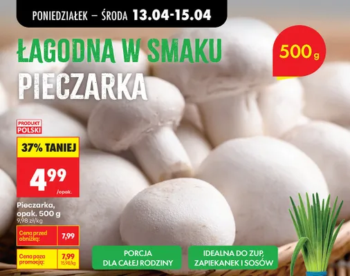 Pieczarka promocja w Biedronka